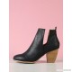 
        Cut Out Faux Leather Booties
    