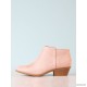
        Faux Suede Round Toe Bootie
    