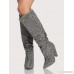 Glitter Slouchy Booties PEWTER