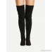 Lace Up Block Heeled Thigh High Boots