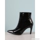 
        Patent Faux Leather Pointed Ankle Boots
    