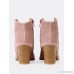 Perforated Almond Toe Bootie