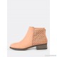 
        Perforated Shaft Zip Up Bootie BLUSH
    