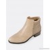 Perforated Shaft Zip Up Bootie STONE