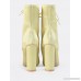 Satin Lace Up Booties YELLOW