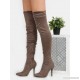
        Slouchy Stiletto Thigh High Boots TAUPE
    