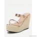 Clear Detail Woven Wedge Sandals