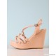 
        Strappy Patent Wedge Sandal with Counter Strap
    