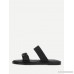 Buckle Design Suede Flat Sandals