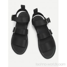 Buckle Strap Flat Sandals