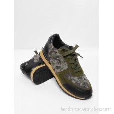 Camouflage Pattern Lace Up Sneakers