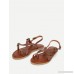 Cross Buckle Strap Toe Ring Sandals