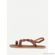 
        Cross Buckle Strap Toe Ring Sandals
    
