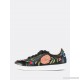 
        Embroidered Leather Sneakers BLACK
    