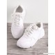 
        Faux Feather Lace Up Sneakers
    