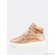 
        High Top Sequin Lace Up Sneakers ROSE GOLD
    