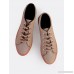 Irridescent Glitter Lace Up Sneakers ROSE GOLD