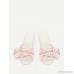 Lace Bow Round Toe Flat Slippers