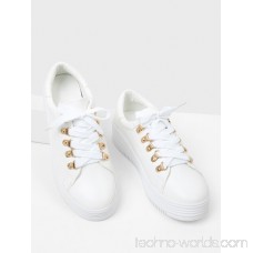 Lace Up Flatform PU Sneakers