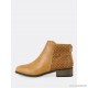
        Perforated Shaft Zip Up Bootie NATURAL
    
