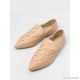 
        Pointed Toe PU Flats With Faux Pearl
    