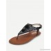 Rhinestone Design Toe Post Sandals