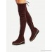 Round Toe Flat Over Knee Boots