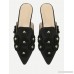 Studded Decorated Pointed Toe Flats