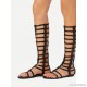 
        Toe Post Back Zipper Gladiator Sandals
    