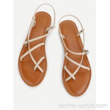 Toe Post Strappy Flat Sandals