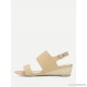 
        Two Part Espadrille Wedged Sandals
    