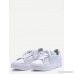White Breathable Rubber Sole Low Top Sneakers