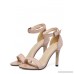 Apricot Open Toe Ankle Strap High Stiletto Sandals