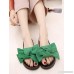 Bow Decorated Flat Sandals