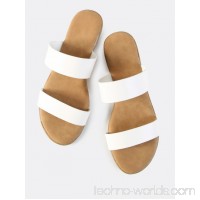 Double Band Slip Ons WHITE