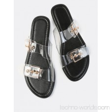 PVC Double Buckle Slip Ons CLEAR