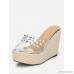 Rockstud Decorated Woven Design Wedges
