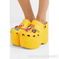 + Crocs embellished rubber platform sandals