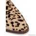 Crystal-embellished leopard-print calf hair slippers
