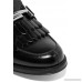 Fringed glossed-leather loafers