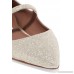 Hermione glittered leather point-toe flats