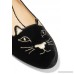 Kitty embroidered velvet slippers