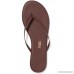 Lily leather flip flops