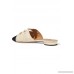 Mondaine two-tone knotted faille slippers