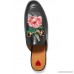 Princetown appliquéd horsebit-detailed leather slippers