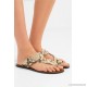 Roma snake-effect leather sandals