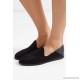Yeira suede and leather collapsible-heel loafers 