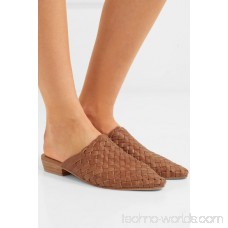 Paris woven leather slippers