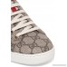 Ace GG Supreme metallic watersnake-trimmed logo-print coated-canvas sneakers
