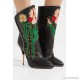 Fosca appliquéd embellished textured-leather ankle boots